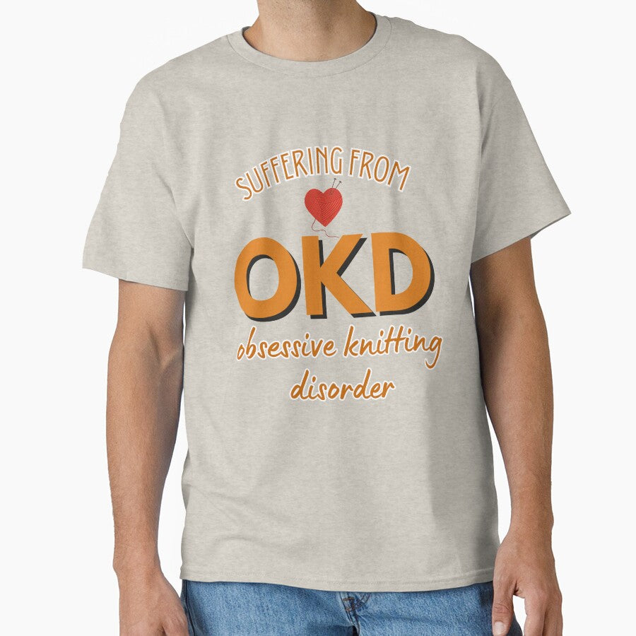 Obsessive Knitting Disorder / OKD T-Shirt and Sticker by DiverseDazzle
