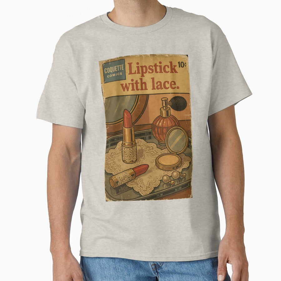 Vintage Coquette: Lipstick with lace by bapupa