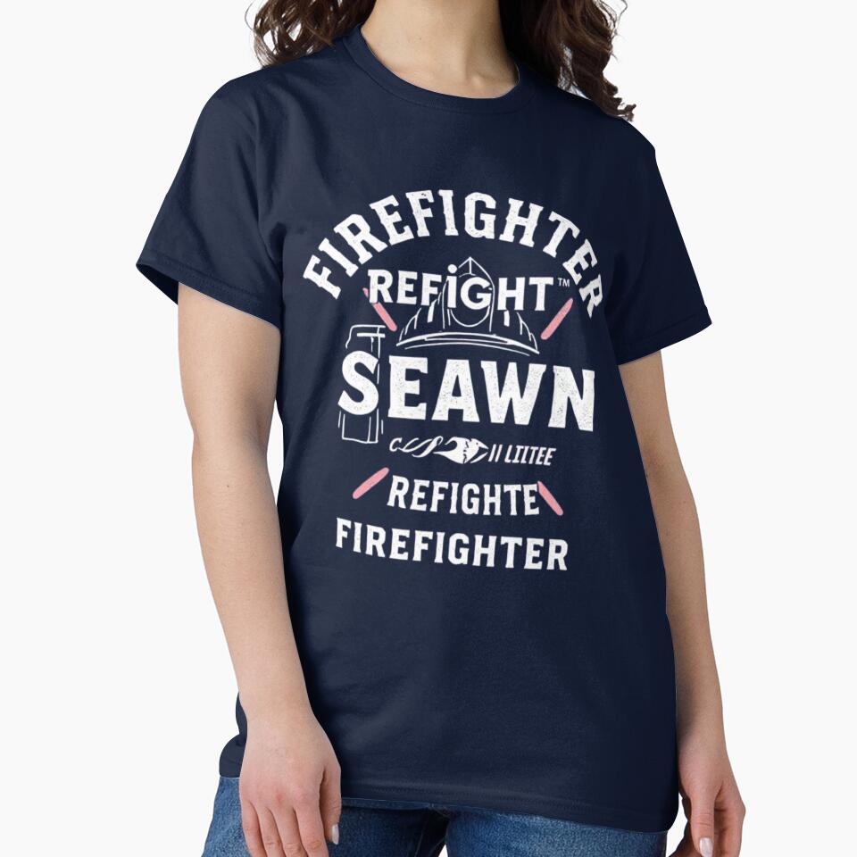 seawn firefighter classic tshirt by anandsiva2703