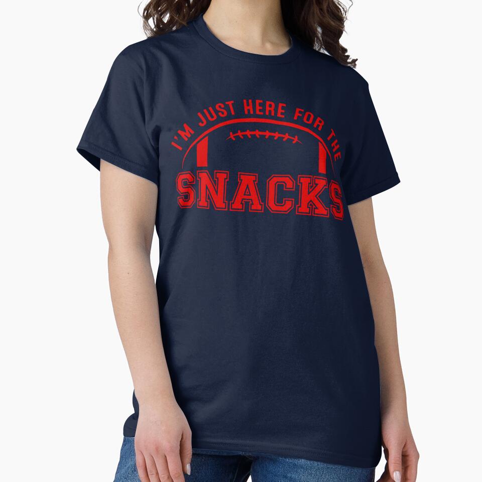 I'm Just Here for the Snacks Football Fan (Red) by robyriker