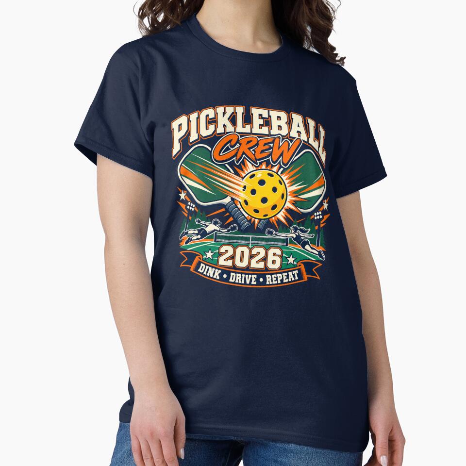 Pickleball Crew 2026 – Dink Drive Repeat Vintage Sports Design by Concrete Coffee Studio