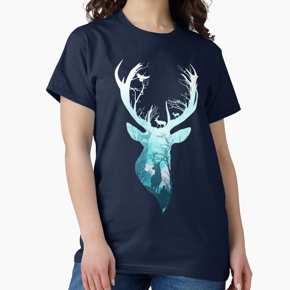 Deer Blue Winter by DVerissimo Unisex