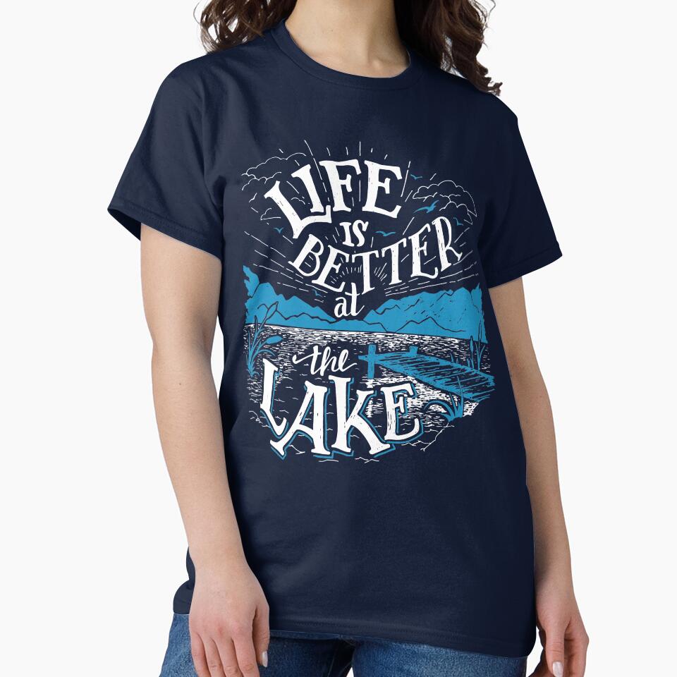 Life is Better at the Lake in white color by PaulLesser