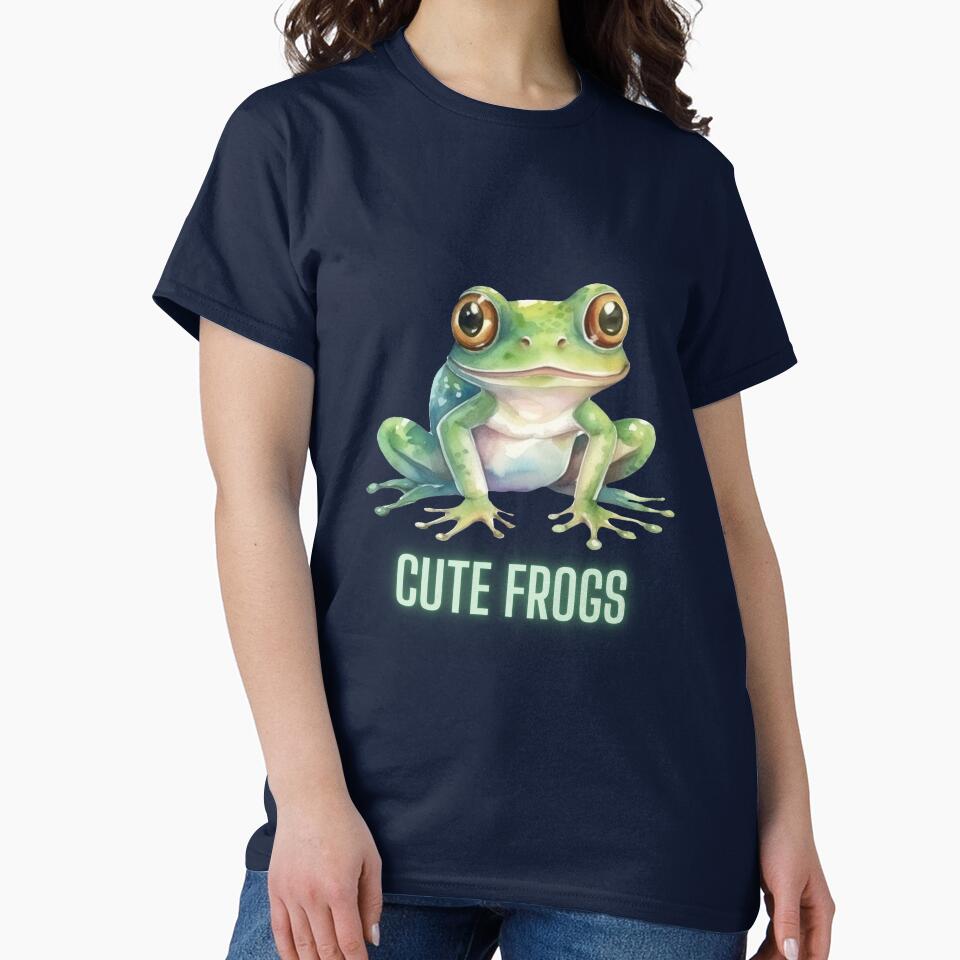 Cute Frog Watercolor Animal Aesthetic by Bloomelle Studio