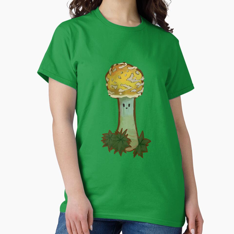 Cute Yellow Mushroom Sticker – Kawaii Forest Fungi Art by AlyaCreates