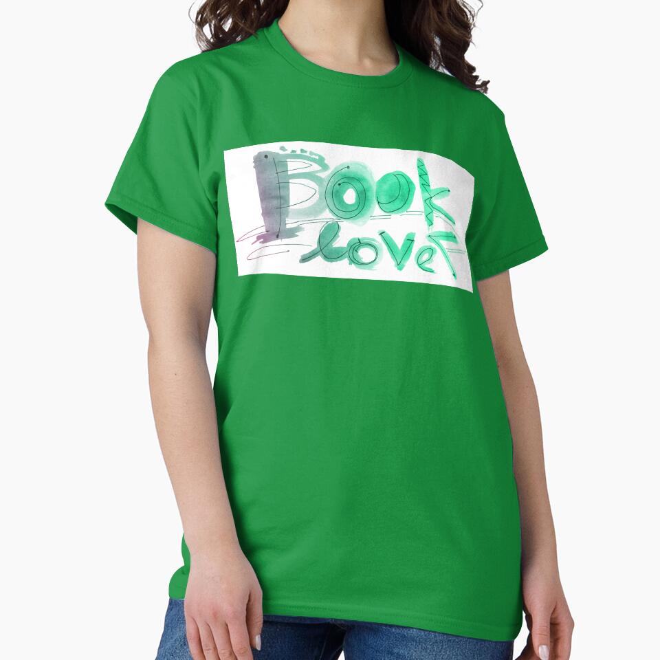 book lover watercolor lettering | booklover lettering by lausn