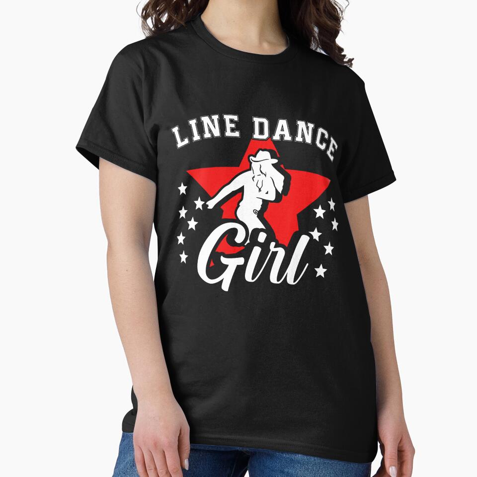 Line Dance Girl Line Dancing Country Western Music Cowgirl by TomGiantDesigns