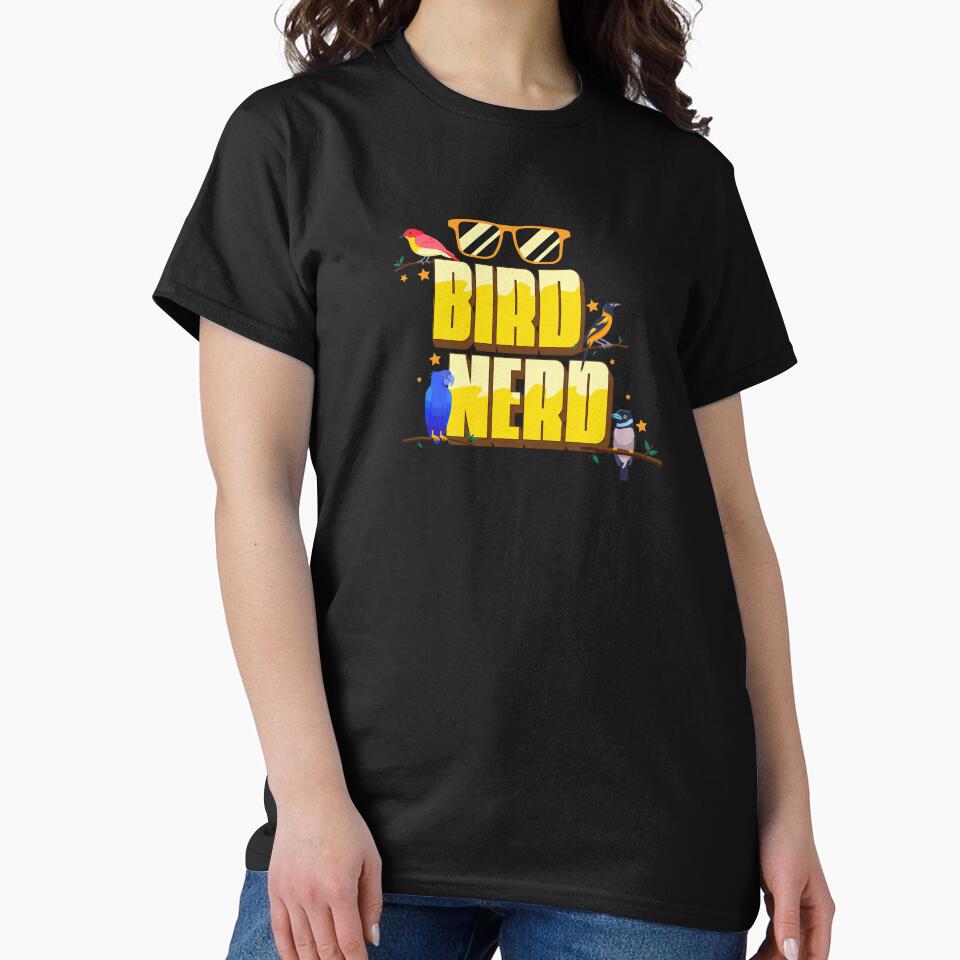 Bird Nerd Bird Watching Gift Ornithologist by StrongShirts