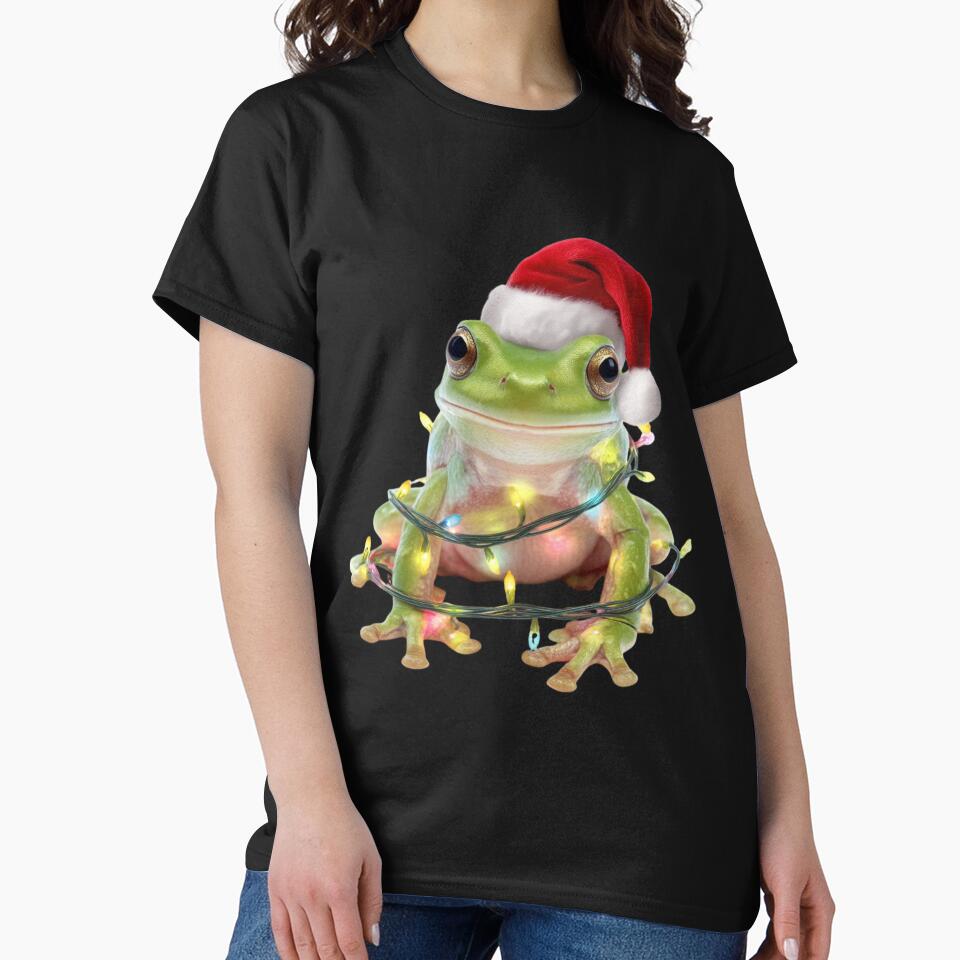 Frog in Christmas Lights by BeeJoyDesign