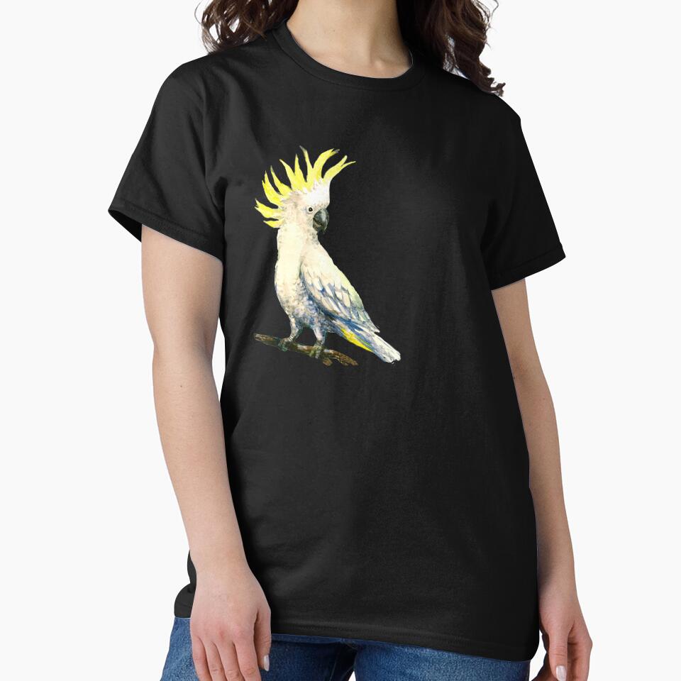 Sulphur crested cockatoo by Lemontreeart63 Unisex