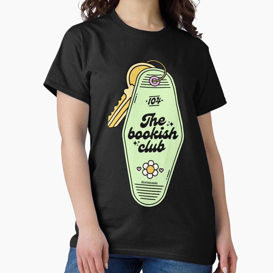 The Bookish Club / Retro Motel Keychain Acid Green Trendy Bibliophile Merch Cute Kindle Decor Booktoker Reading Lover Quotes Slow Burn Tbr by Latinoladas