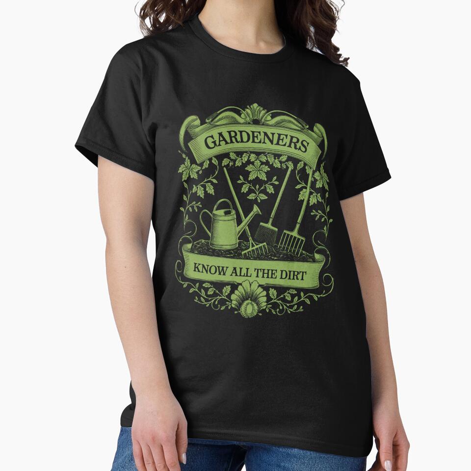Gardening Pun Gardeners Know All The Dirt by MadCatPrints