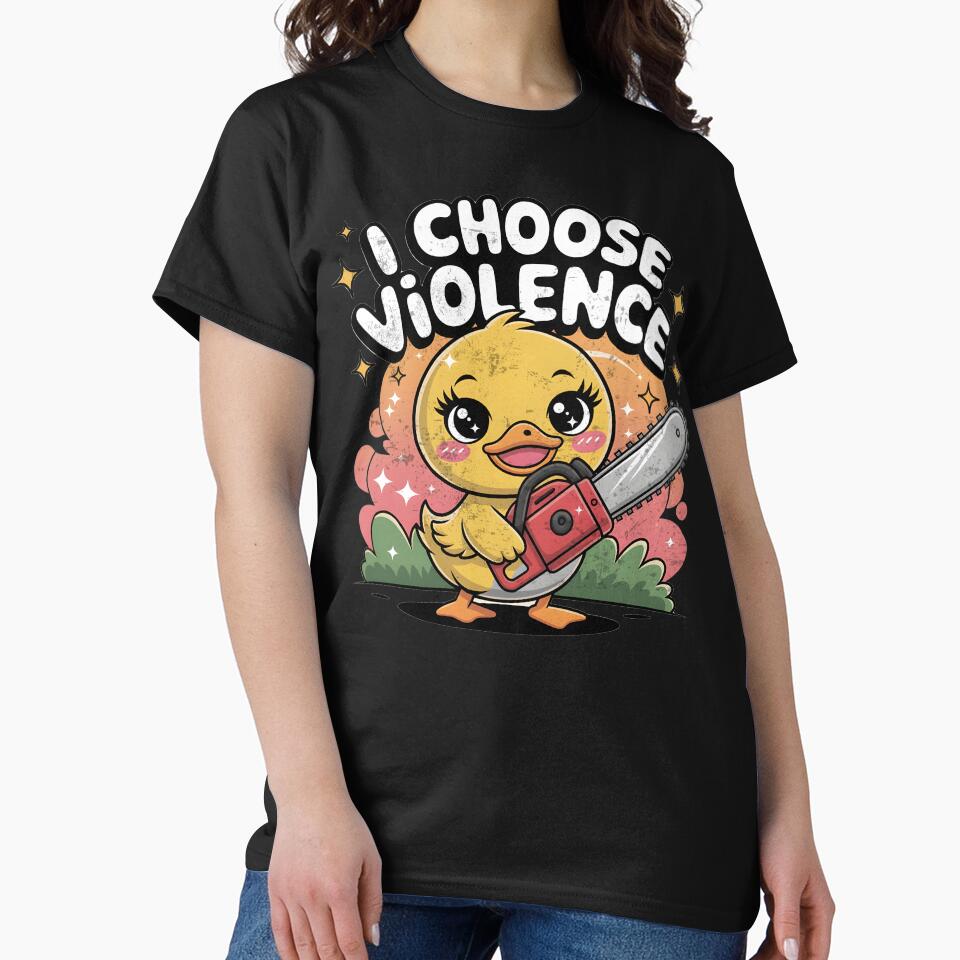 I Choose Violence Funny Duck by Mikeb233
