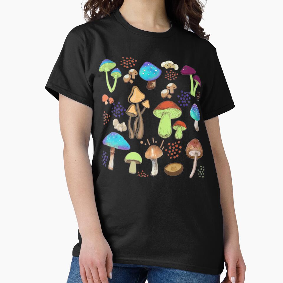 Aesthetic Mushroom, Magic Mushroom, Botanical, Mushroom, Cottagecore, Nature Lover Mushroom, Fungus by DesignDenDo ⭐⭐⭐⭐⭐