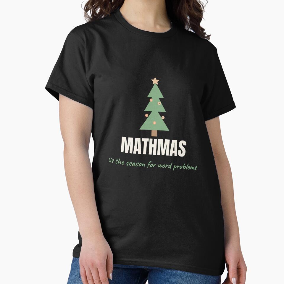 Mathmas Funny Christmas Math Teacher Pun by The Cozy Design Studio