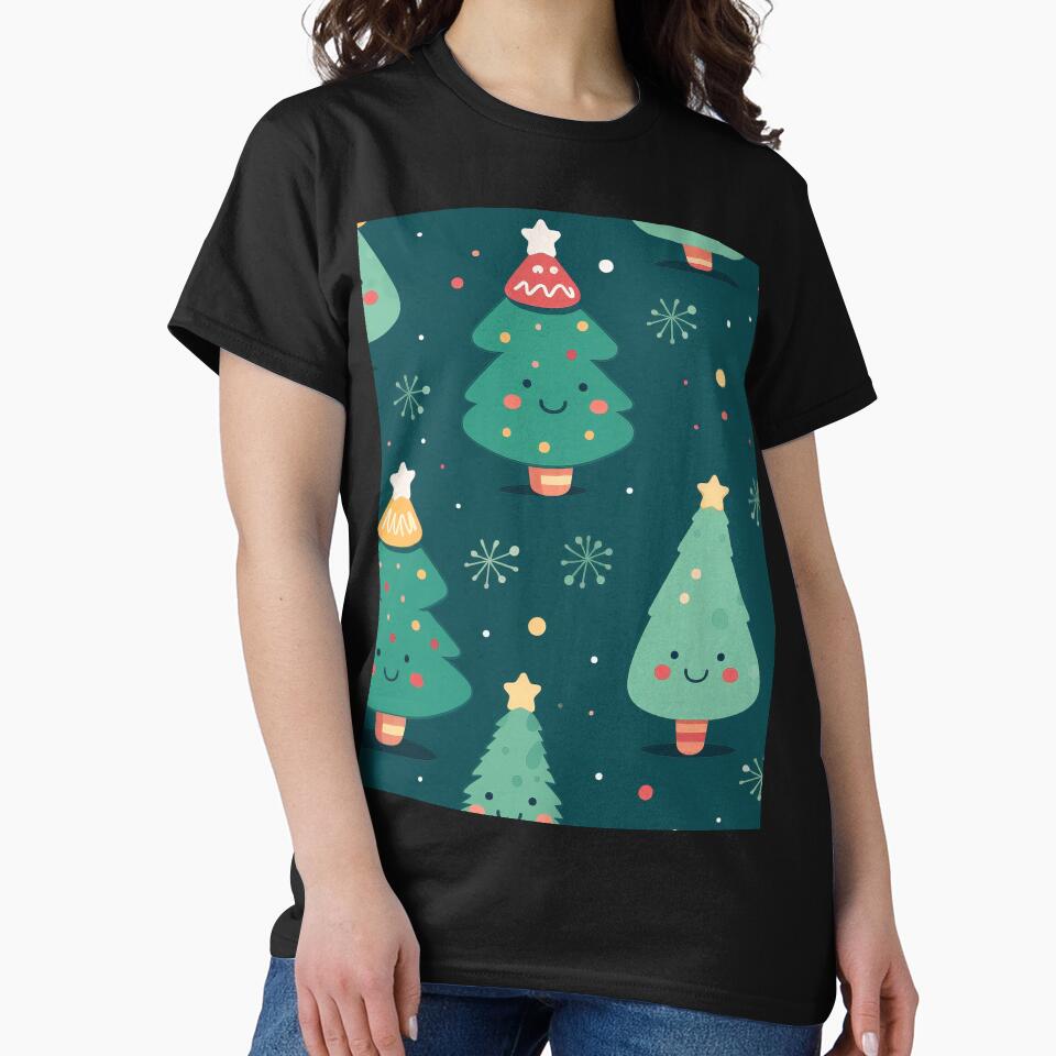 Kawaii Christmas Trees by VintageFlorals