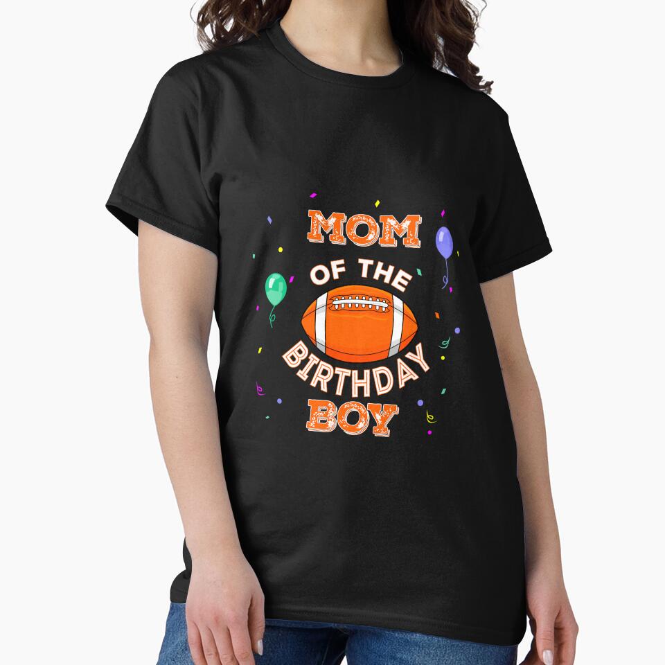 Mom of the American football birthday boy,  football mother, sport, american football lover by SGS-