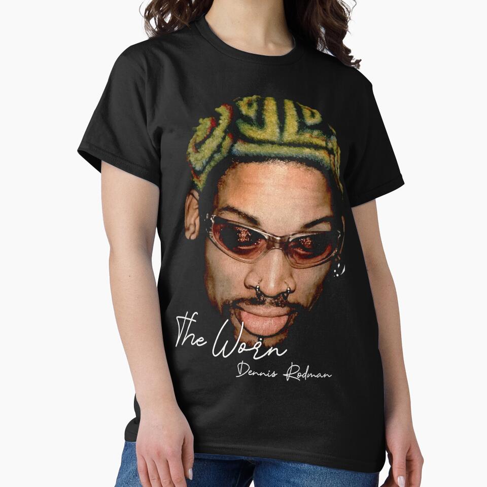 Dennis Rodman NBA basketball Vintage Bootleg Retro 90s Rap Tee (4) by GuadarramaKata