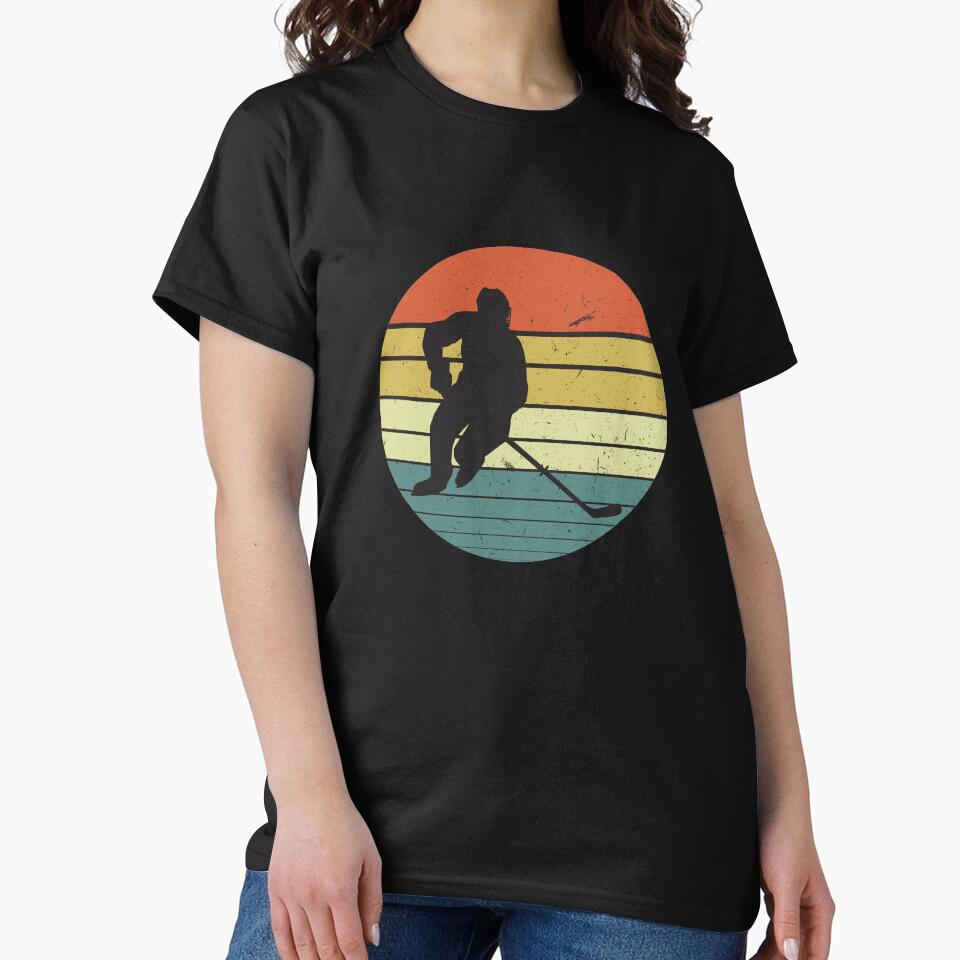hockey Retro Distressed Style by BAISSANE