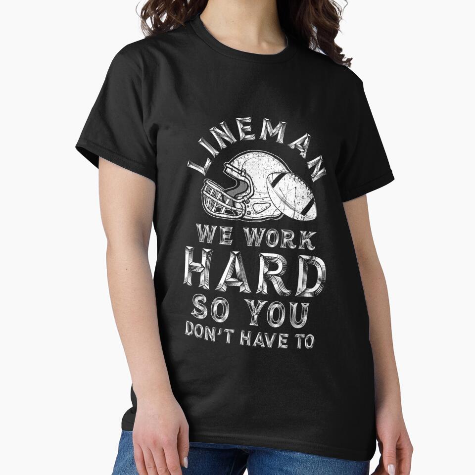 Lineman Work Hard Offensive Defensive Player by lindaxse