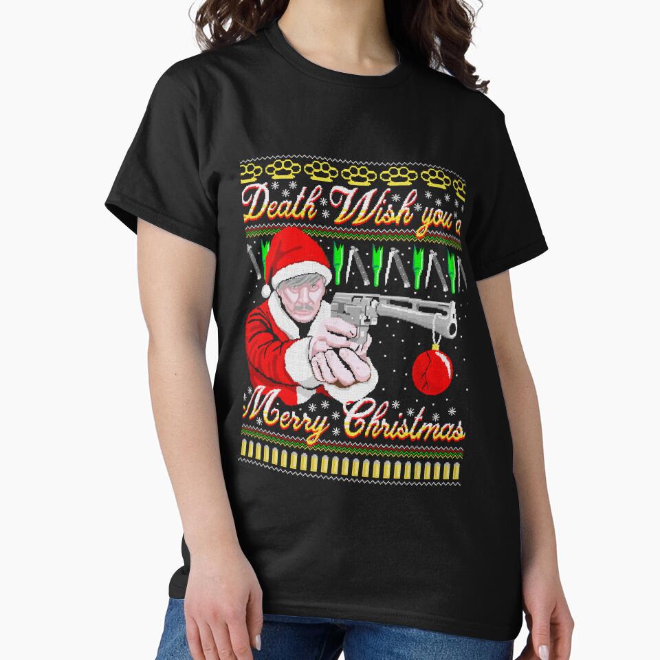 Funny Gifts Death Wish You A Merry Christmas Halloween by JosianeHeidenre