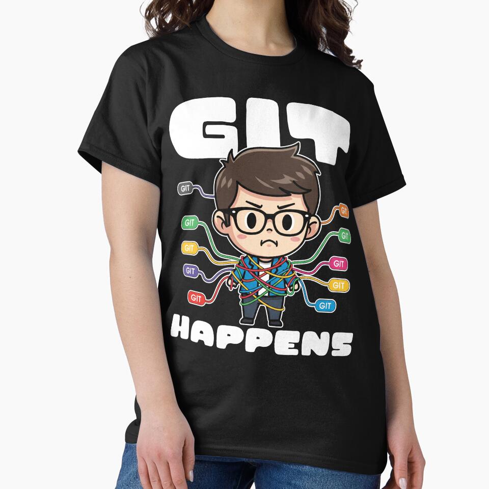 GIT HAPPENS - PROGRAMMER GIFT by KEF Custom