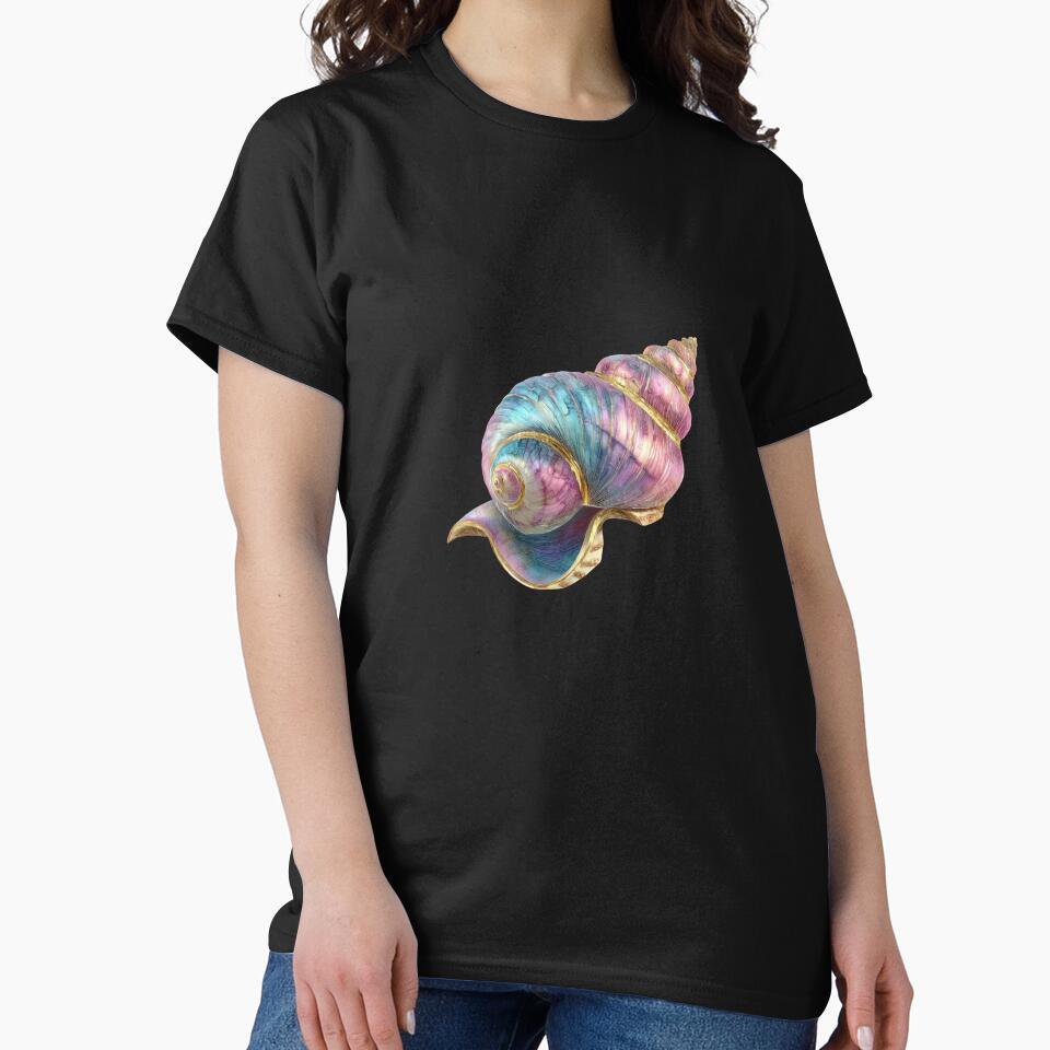 Iridescent Seashell Fantasy Ocean Art by VikArt7