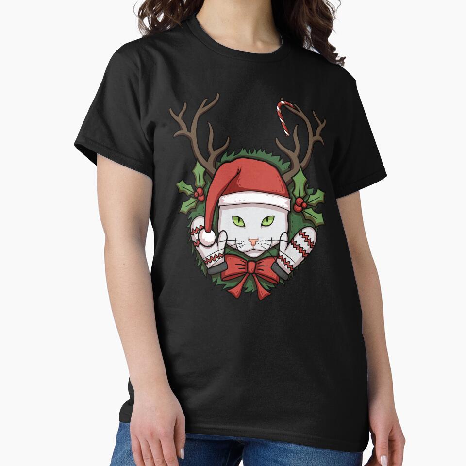 Christmas White Cat by Celiina