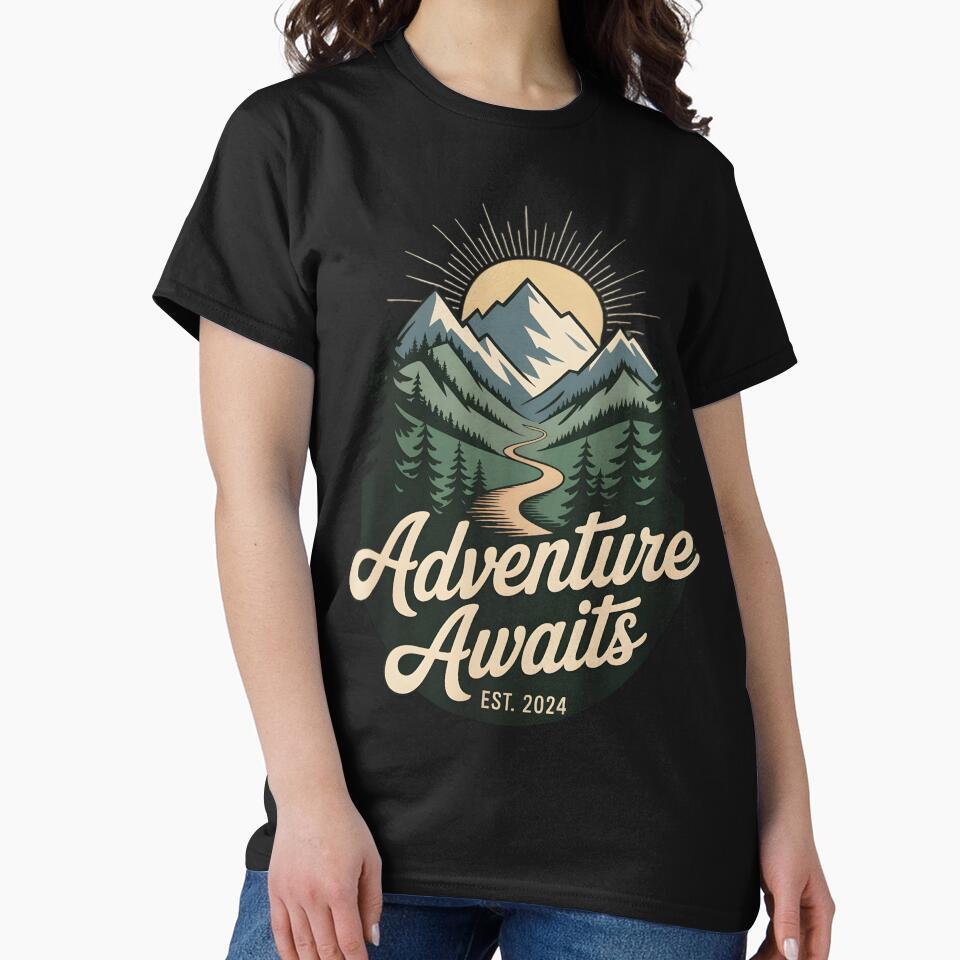 Adventure Awaits Hiking by Ink Magic