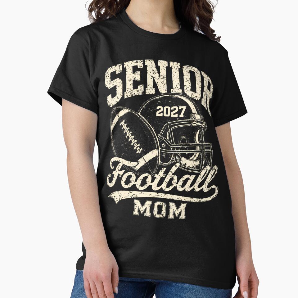 Senior Football Mom Class Of 2027 Senior Mom 2027 by Strow--bary
