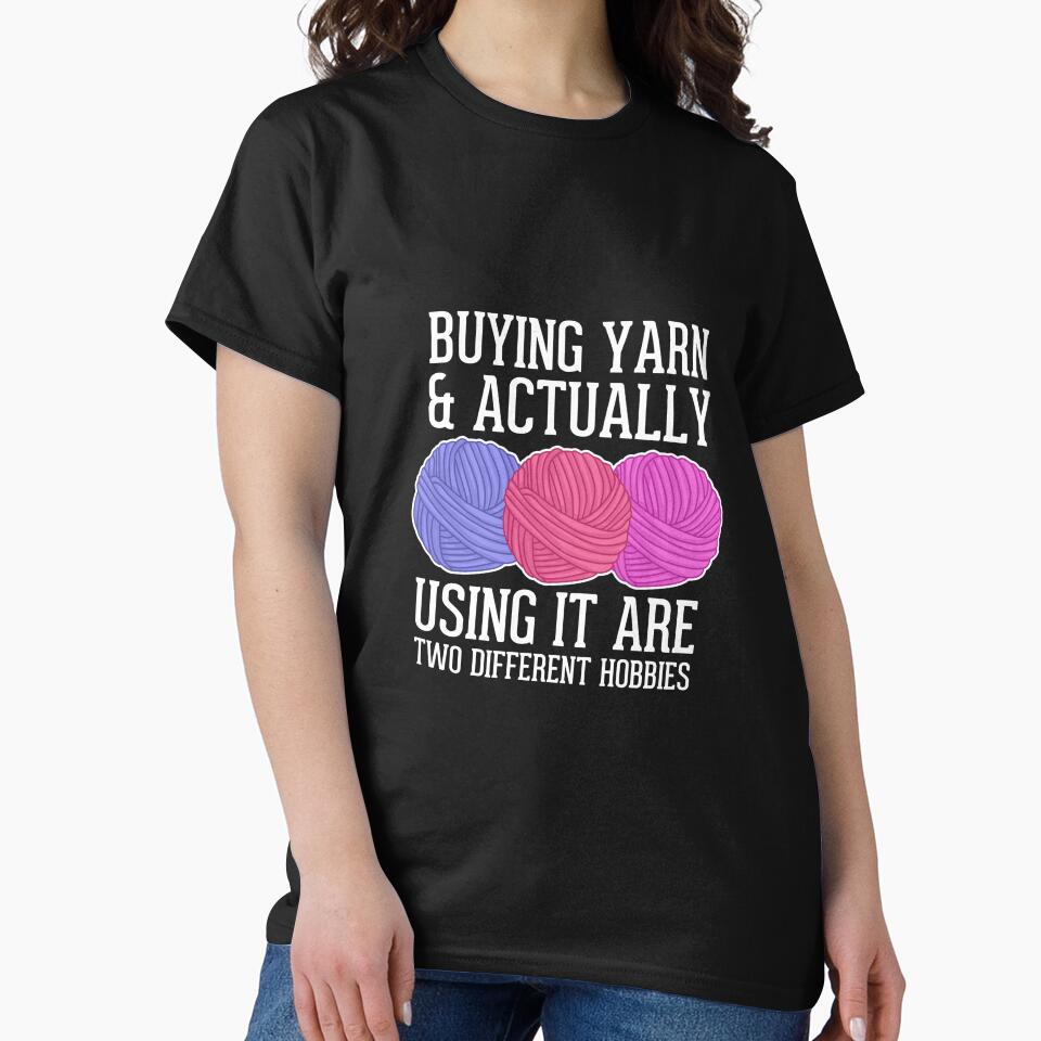Buying Yarn Crochet Crocheting Gift by Pubi