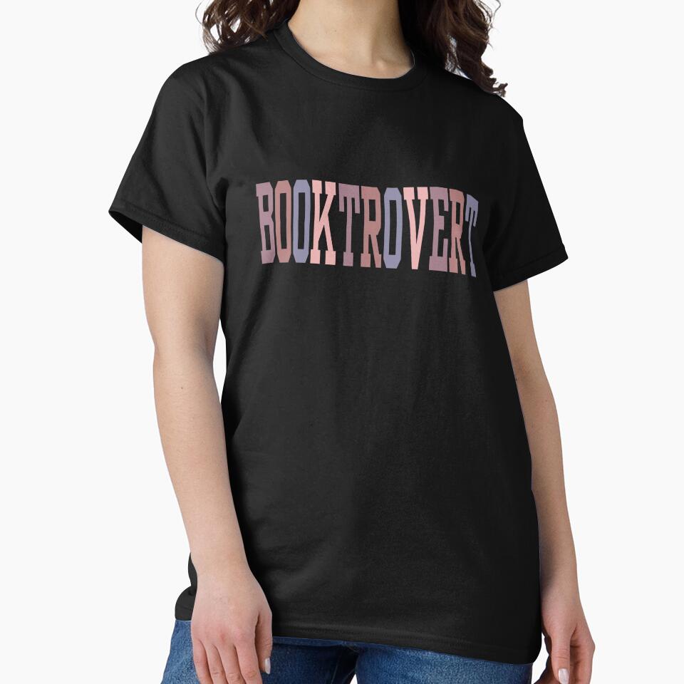Booktrovert, book lover gift by halazidan