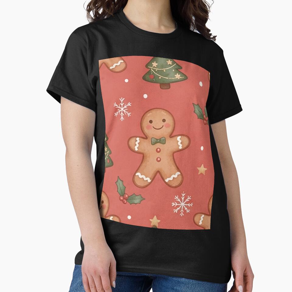 Gingerbread Man and Christmas Tree Pattern by SassyArtistry