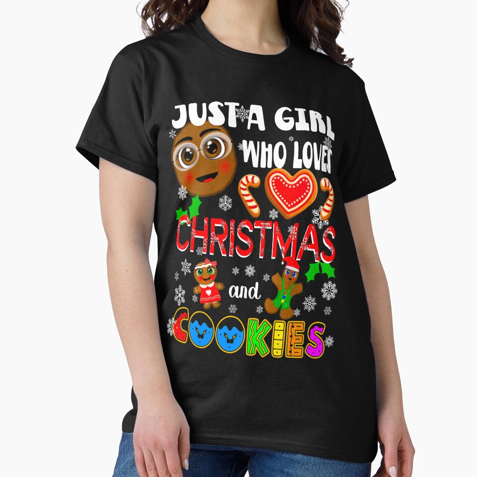 Just a Girl Who Loves Christmas and Cookies, Funny Christmas Design by orangeblue21