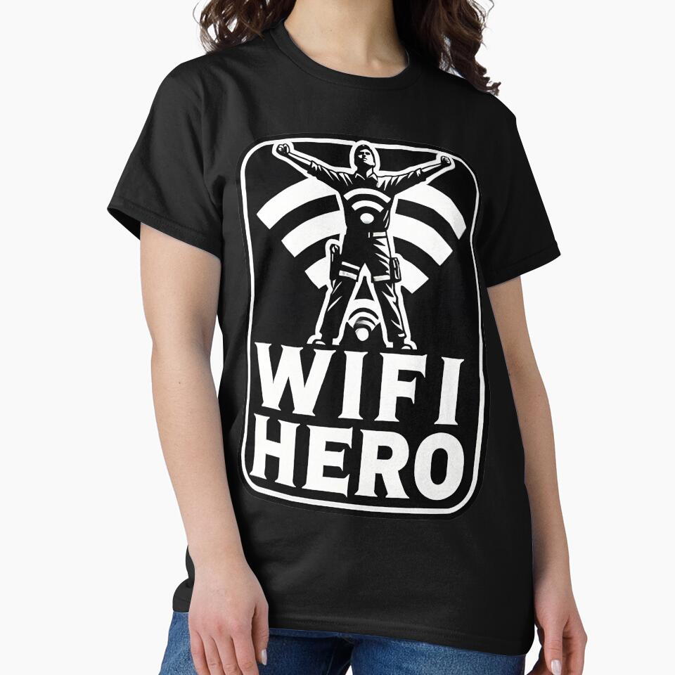 WiFi Hero – Tech Support Tee for Network Gurus by BlankCanvasHaHa
