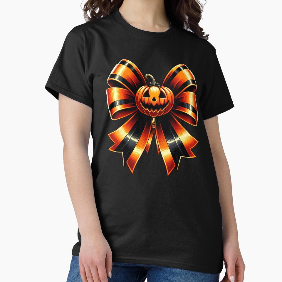 Halloween Orange and black Coquette Bow by ABMO-store