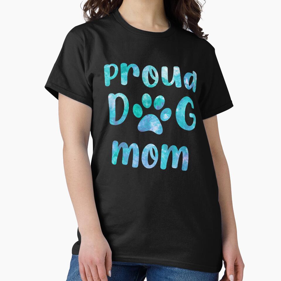 Proud dog mom paw Puppy Watercolor paw watercolour dog mom by WatercolorFun