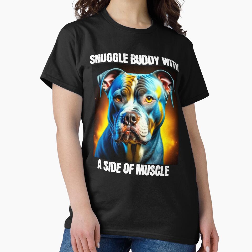 Snuggle Buddy - Cute Dog - Pitbull by BlueCoastPOD