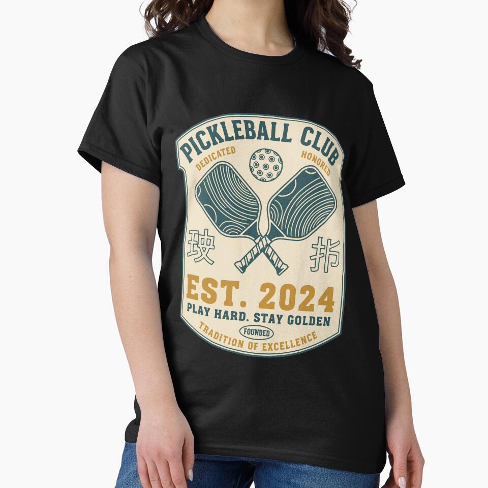 Pickleball Club Est 2024 Funny Player Love by LuminOrb