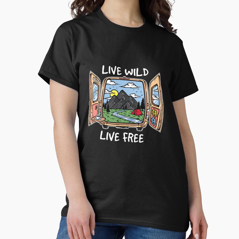 Van Life T Shirt - Mountain Nature Road Trip T-Shirt - Adventure Camping Shirt for Camper RV - Nature Lover Apparel - Nomad Shirt by CatchUriDesigns