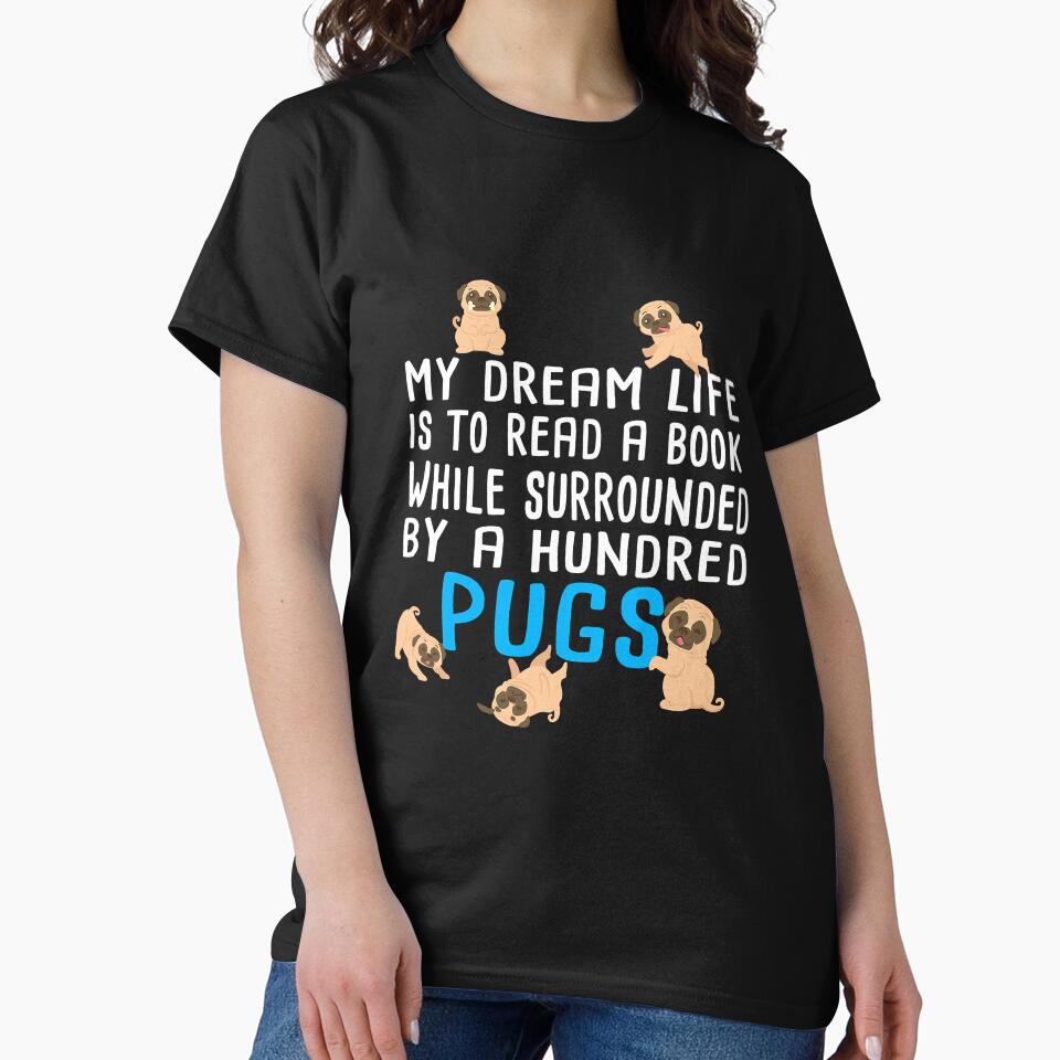 Pug Book Lover Dream Life Dog Lovers by YesterDayCheck