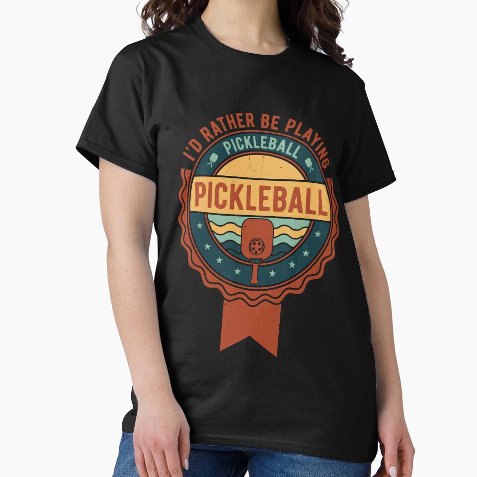 Pickleball Id Rather Be Playing Funny Player Love by LuminOrb