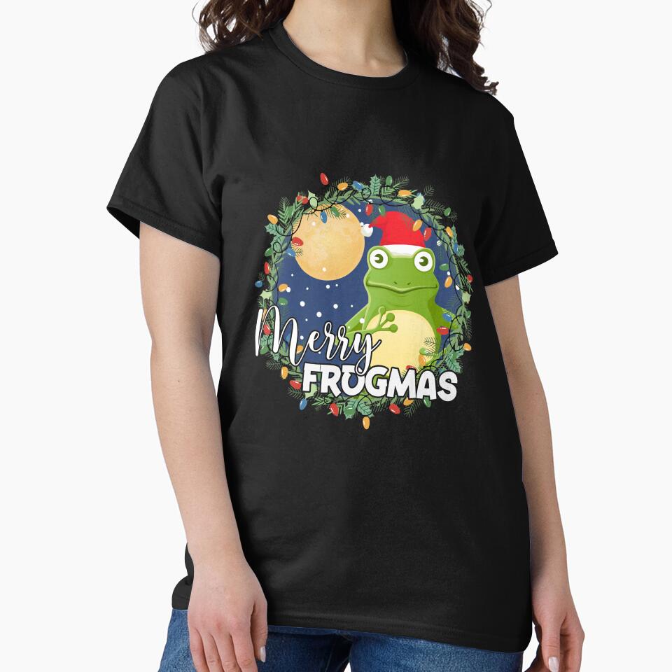 Merry Frogmas Frog Funny Ugly Christmas Reef by AmariahBlank