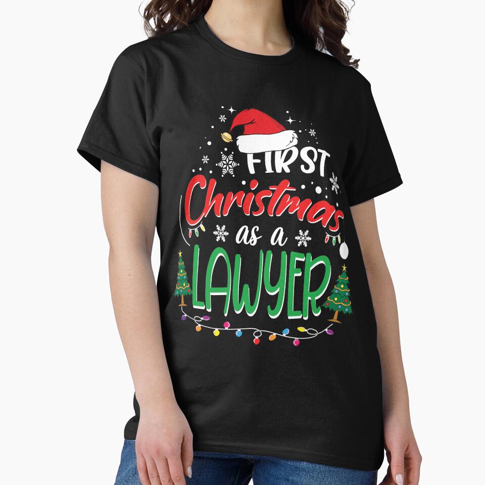 First Christmas as a Lawyer Funny 1st Christmas Gifts Ideas for New Lawyer Lawyers by clothesy7