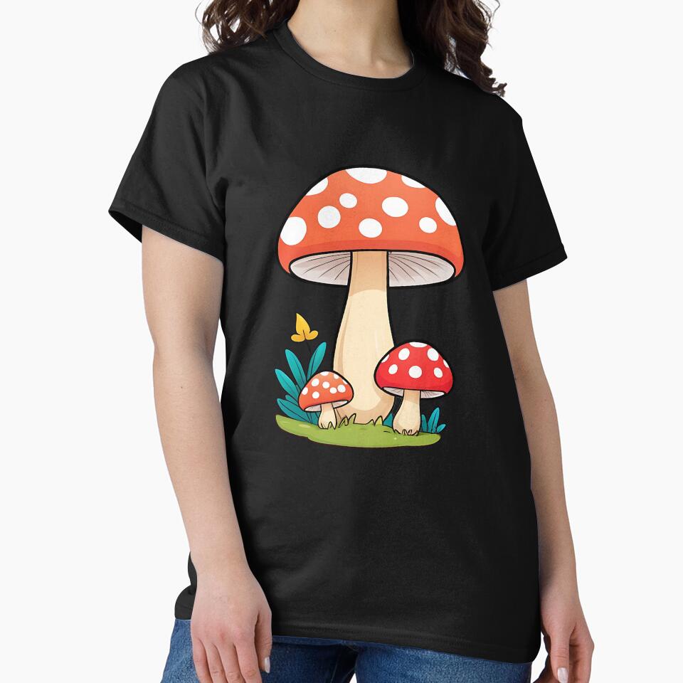 Cute Kawaii Mushroom, Mushroom Lover by saloui