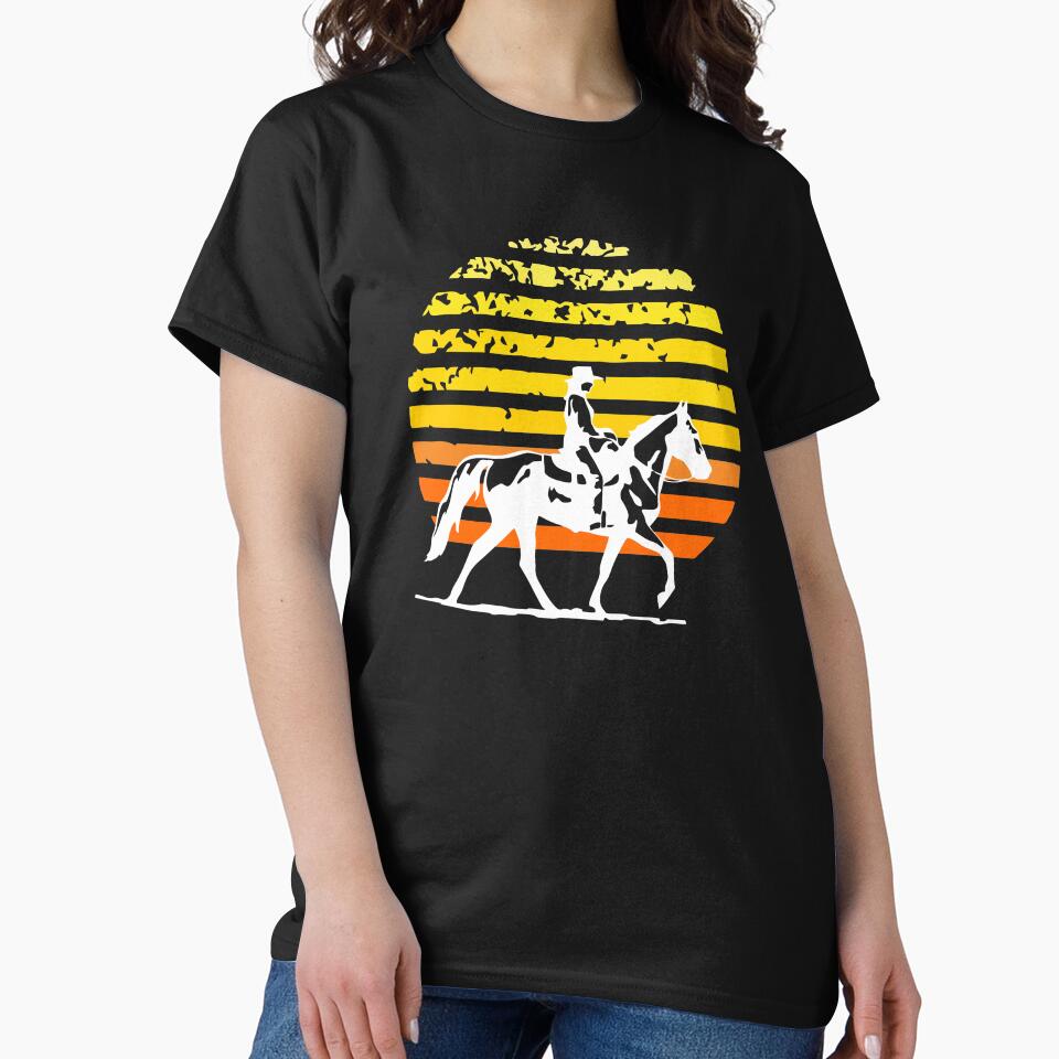 Horse riding vintage cowgirl Equestrian horseback gift women by hadleydesigns