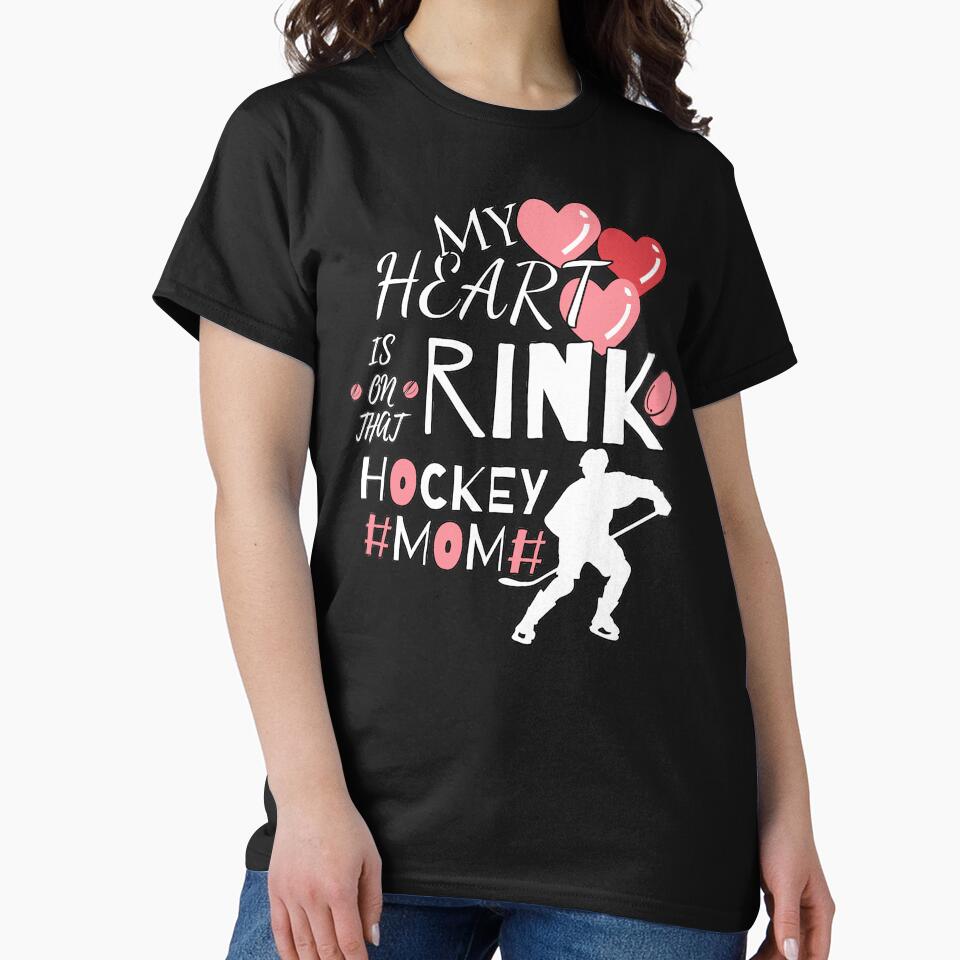 my heart is on that rink hockey mom by GameNarongdech