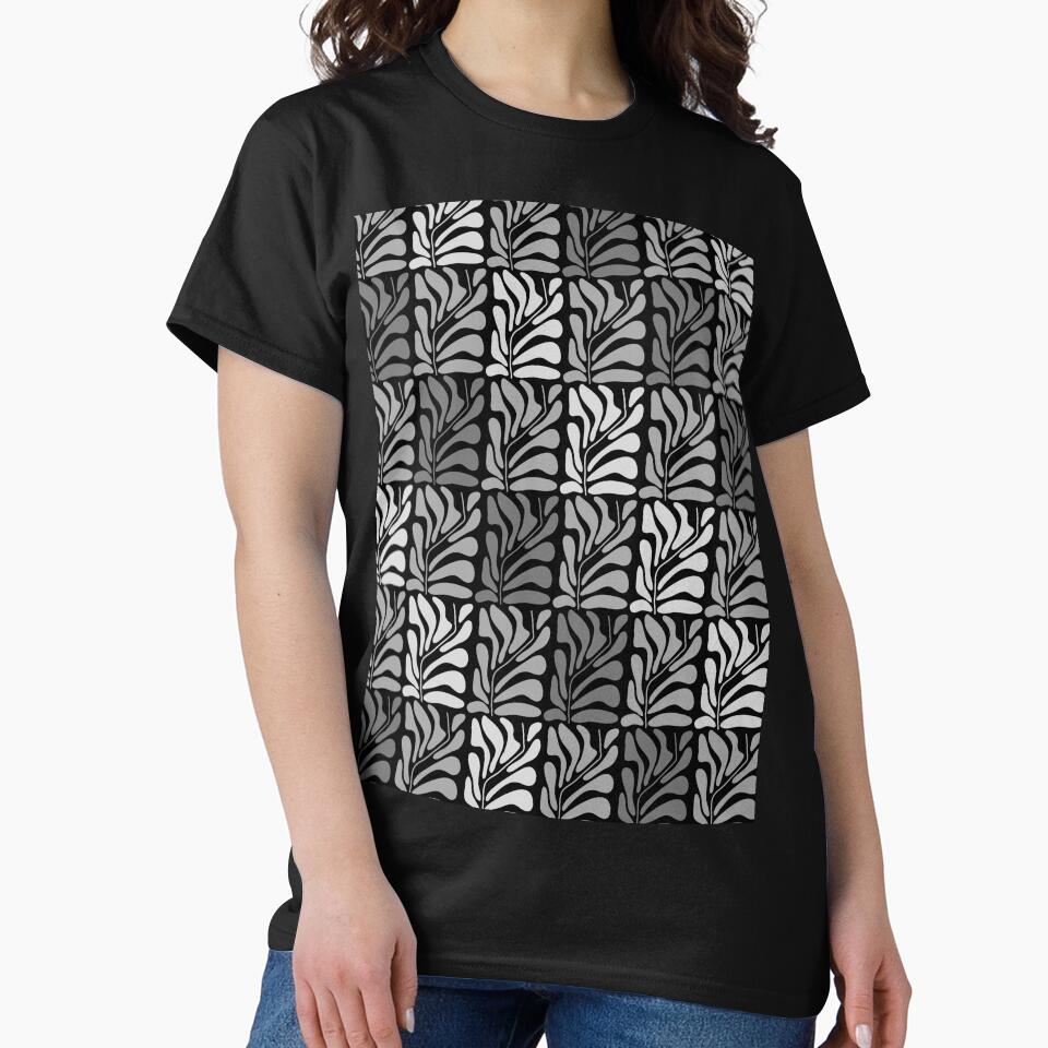 Abstract plant pattern retro style 1970s inspired by Designbyfia