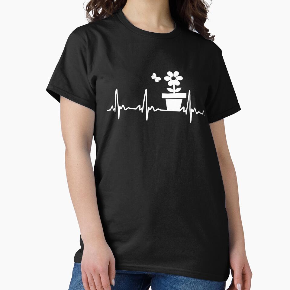 Gardening Heartbeat I Love Garden Plants by MerchK1ng