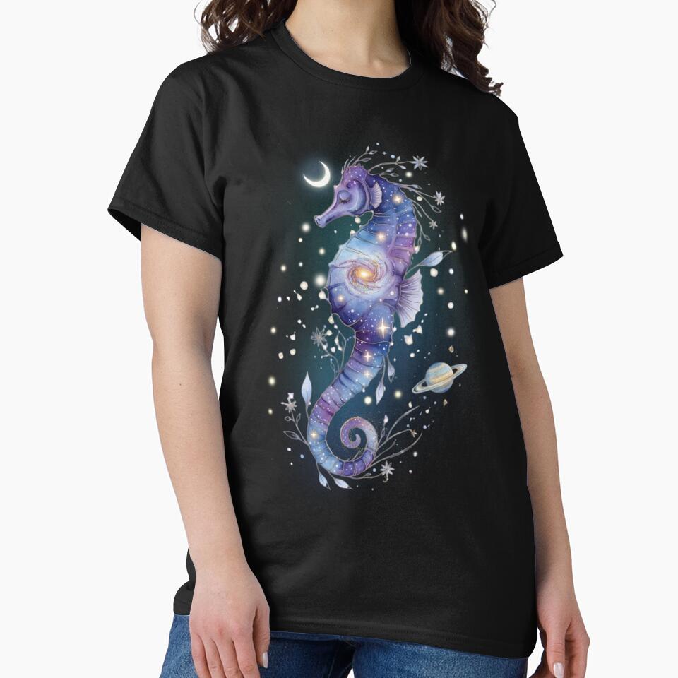 Celestial Seahorse Galaxy Sea Creature by MoonSoul Studio